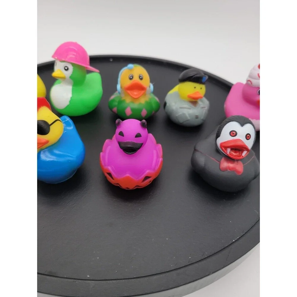 9 lot of Rubber Duckies, Vampire Duck Skull crossbones Cupcake  Duck 2